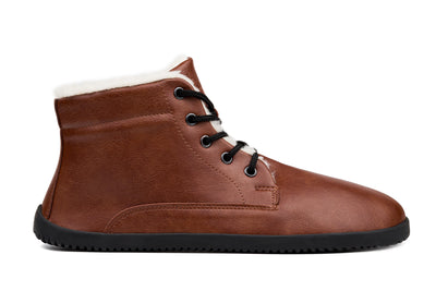 Sundara Winter Barefoot Men’s Ankle Boots - Light Brown