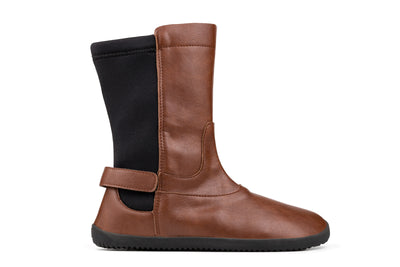Women’s Winter Barefoot Mid-Calf Boots – Brown