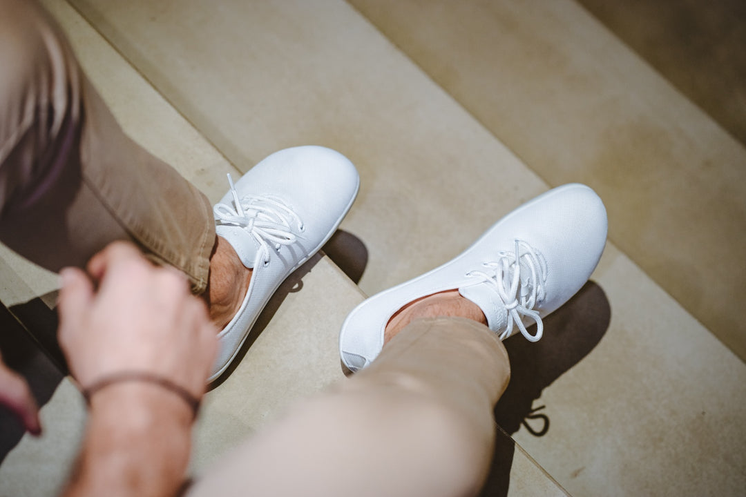 Comfortable Men s Summer Sneakers Flow White SALE Ahinsa shoes