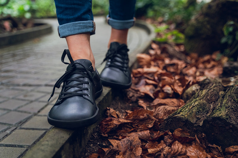 Women's Hand-Stitched Washed Leather Round Toe Flat Heeled Sneaker –  Stumble Stuff