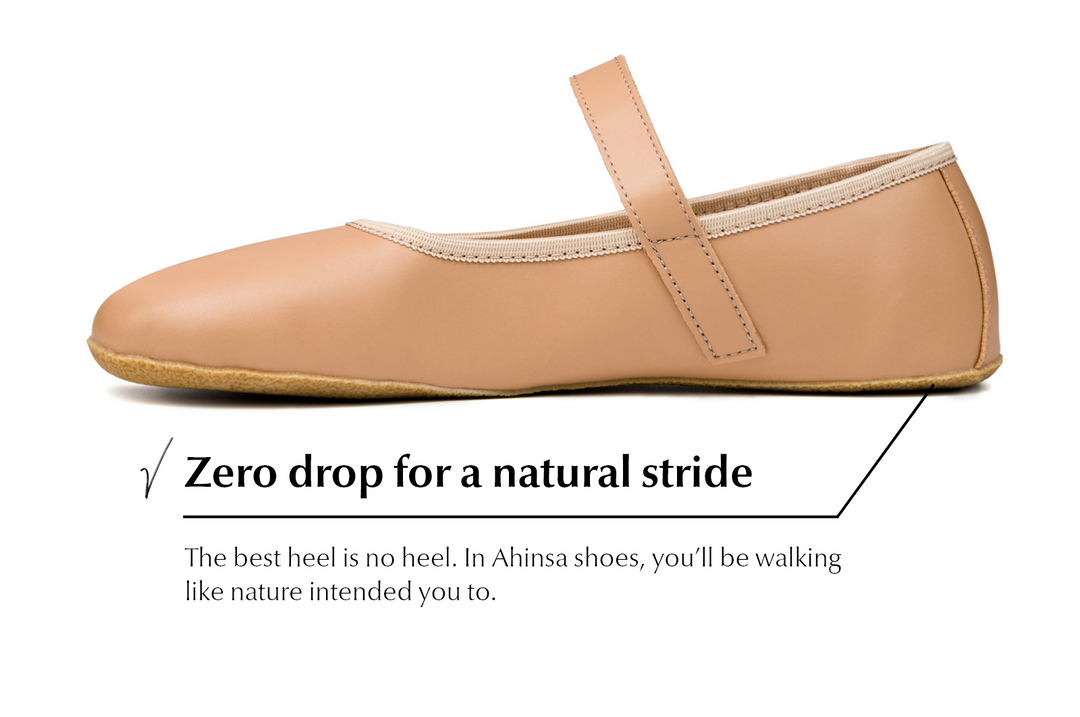 Ananda Barefoot beige ballet flats SALE Ahinsa shoes