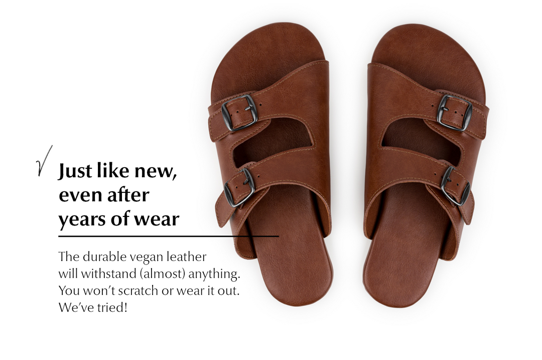 Women s Barefoot Slip On Sandals Brown Free Exchange Ahinsa shoes