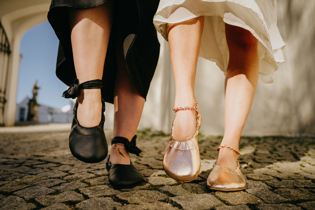 Ribbon for Chic Dress Shoes Black [Easy Exchange] | Ahinsa shoes 👣
