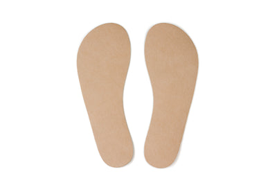 Barefoot insoles – beige standard width