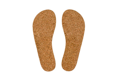 Cork barefoot insoles – standard width