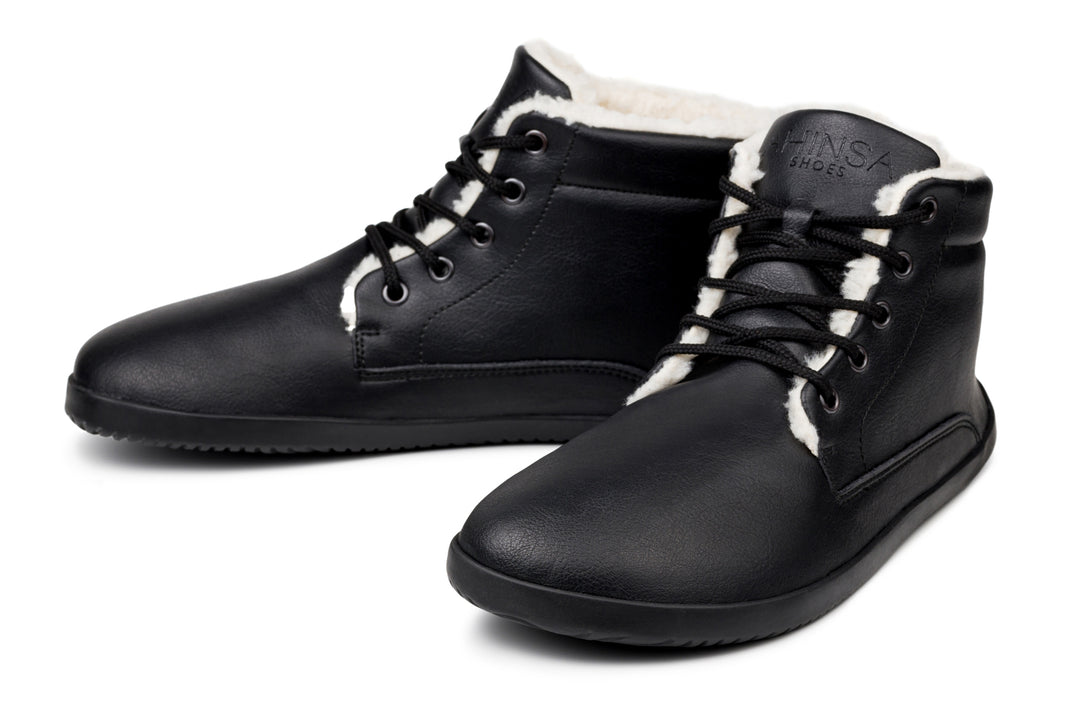 Black ankle winter boots deals