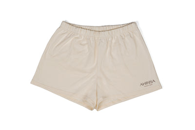 Women’s Ahinsa fashion pajama shorts beige