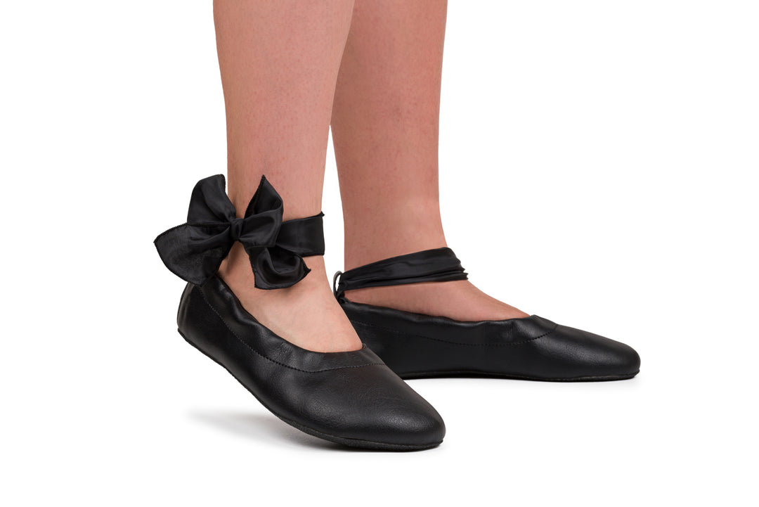 Ribbon for Chic Dress Shoes Black [Easy Exchange] | Ahinsa