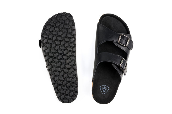 Men's black sandals for healthy walking [Easy Exchange