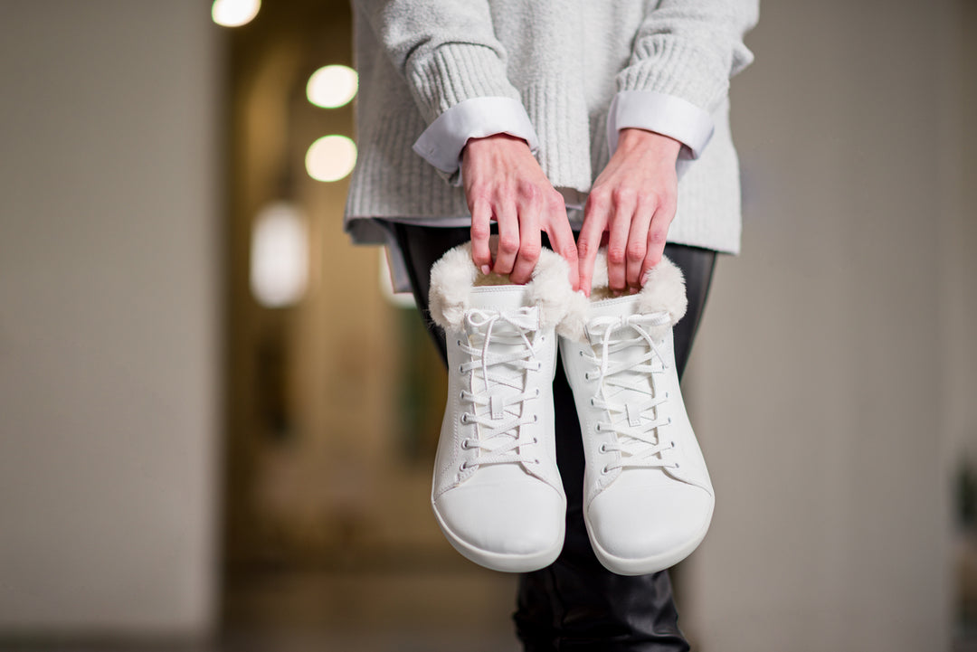 White winter sneakers sales