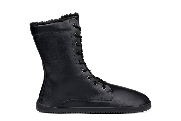 Women's Jaya zip-up winter shoes - black [Easy Exchange] | Ahinsa
