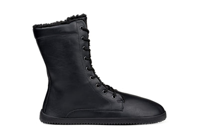 Women’s Barefoot Jaya Winter Zip-up Boots – All Black