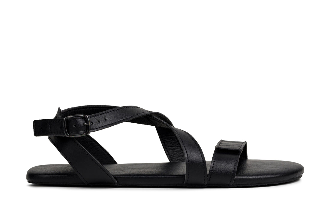 Akaishi store Black 3 Strap Comfort Sandals Velcro Adjust