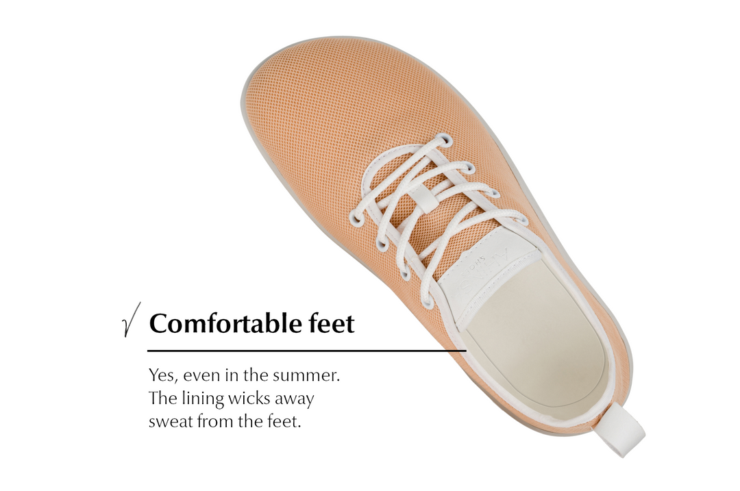 Women's Comfortable Summer Sneakers Flow Beige [Easy Exchange] | Ahinsa  shoes 👣