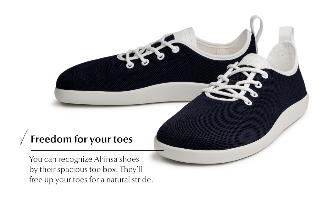 Women s Summer Barefoot Sneakers Flow Navy SALE Ahinsa shoes