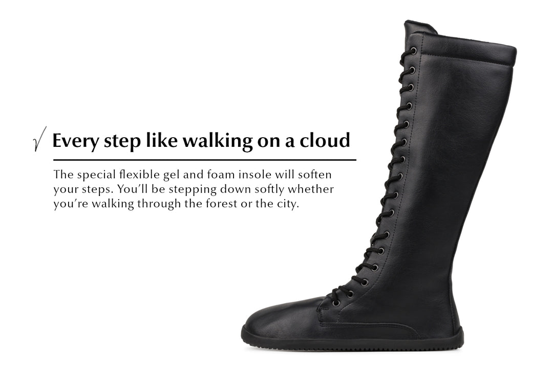 靴 Sophy boa boots Black 37 ANDMARY】Sophy boa boots