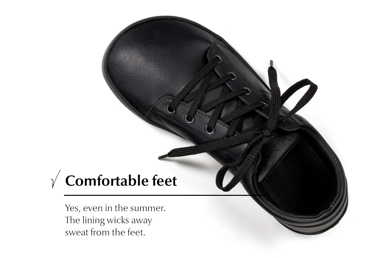 Comfortable black shoes sales