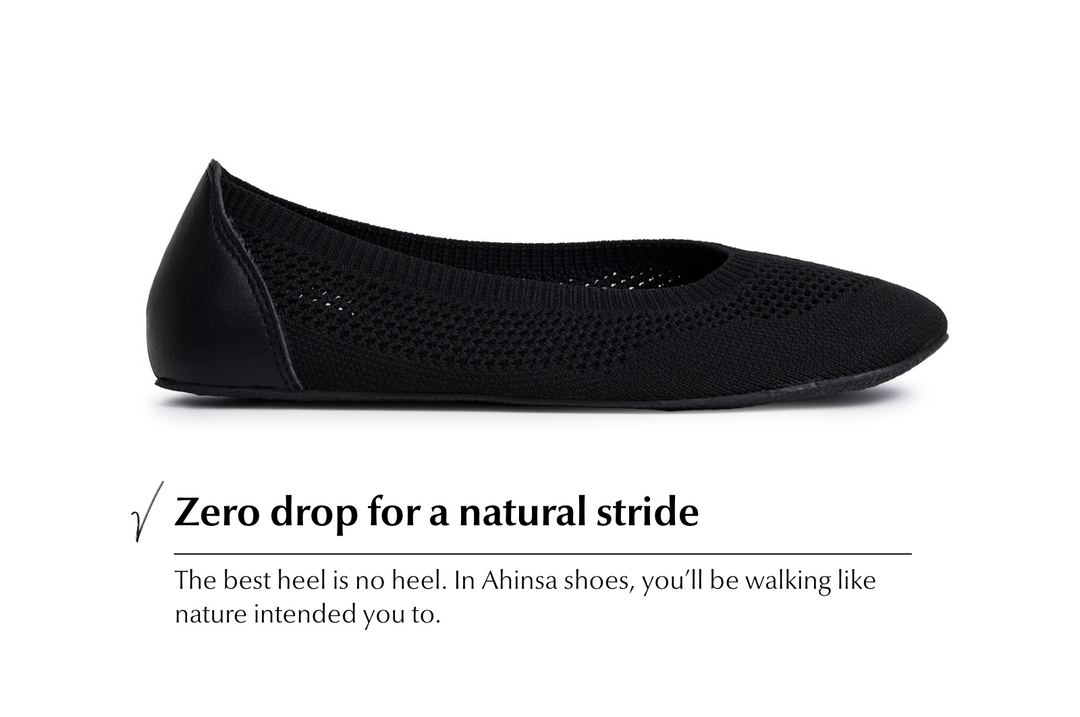 Women's Barefoot Dress Shoes Softy – Black [Easy Exchange]