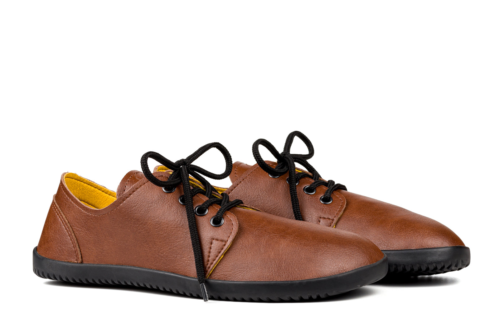Men Brown Leather Lace Up Shoes