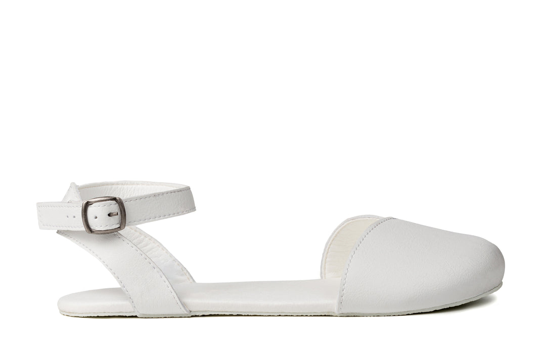 Barefoot Ballerina ballet flats white SALE Ahinsa shoes