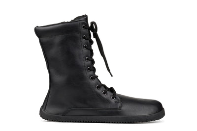 Jaya Barefoot Women’s Fall/Winter Zip-up Boots – Black
