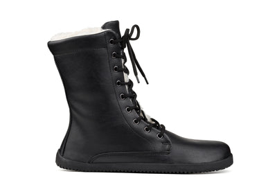 Women’s barefoot Jaya Winter Zip-up black boots