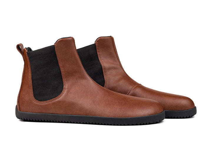 Women's Chelsea barefoot brown boots [SALE] | Ahinsa shoes 👣