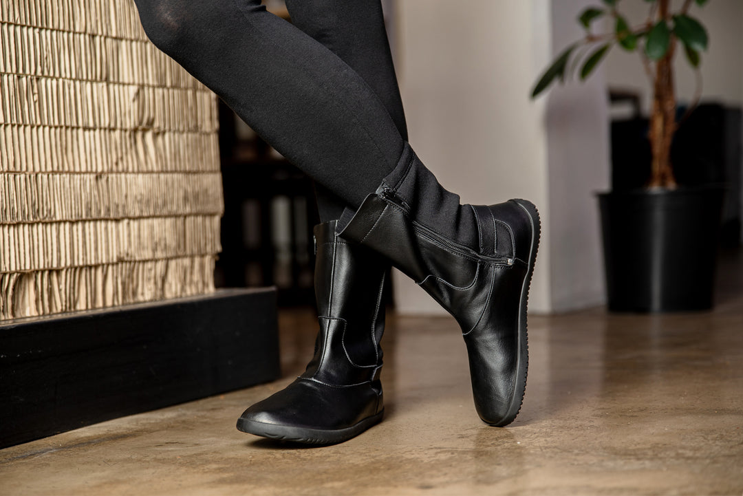Women s barefoot mid calf boots SALE Ahinsa shoes
