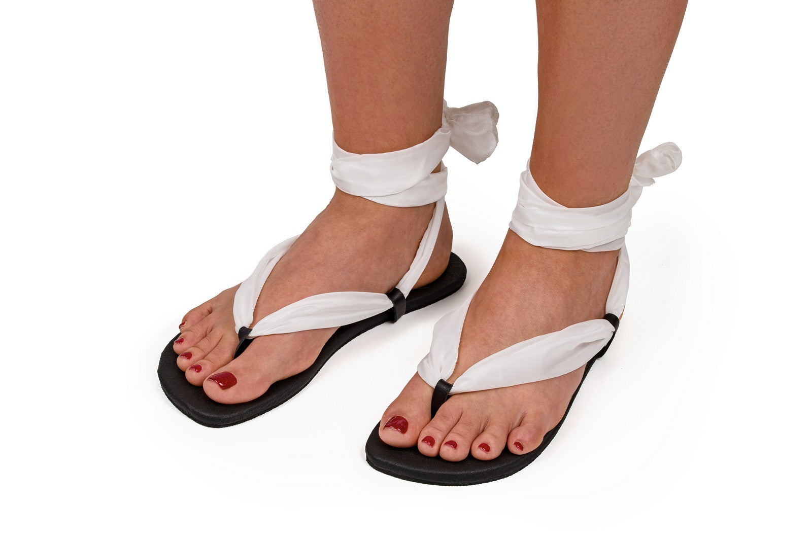 Women's barefoot ribbon-tie sandals [Free Exchange]