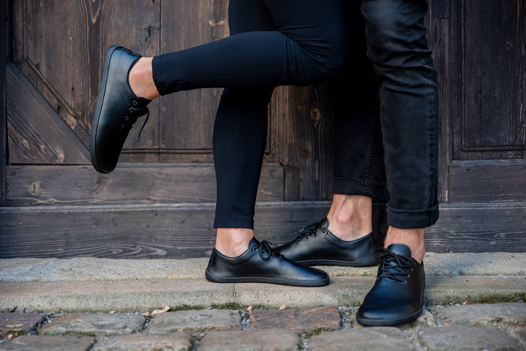 Men's Casual Barefoot Shoes Ananda – Black [Easy Exchange