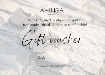 Gift vouchers for Ahinsa shoes
